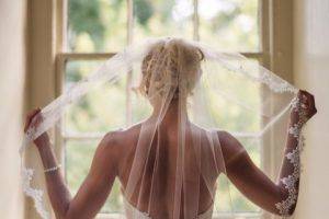 Bride in veil