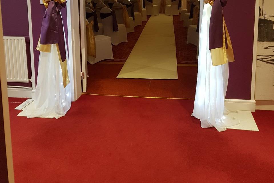 Entrance to ceremony space