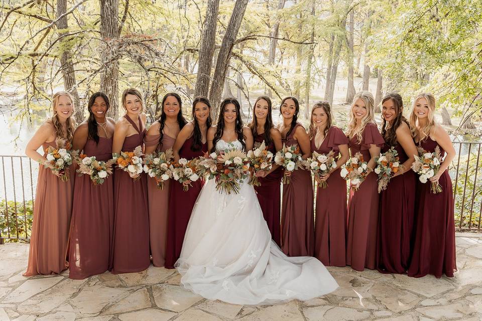 Large Bridal Party