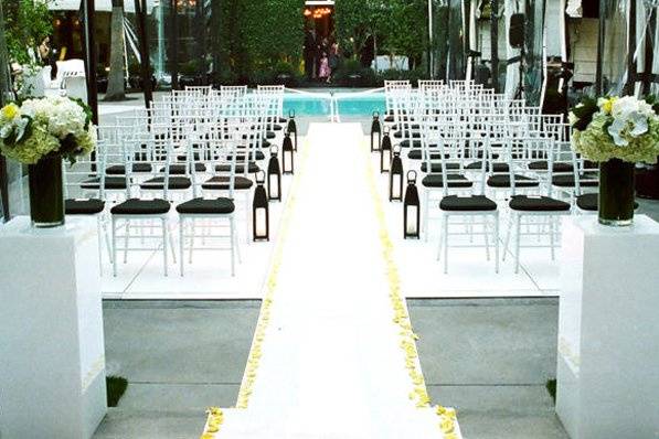 wedding ceremony aisle