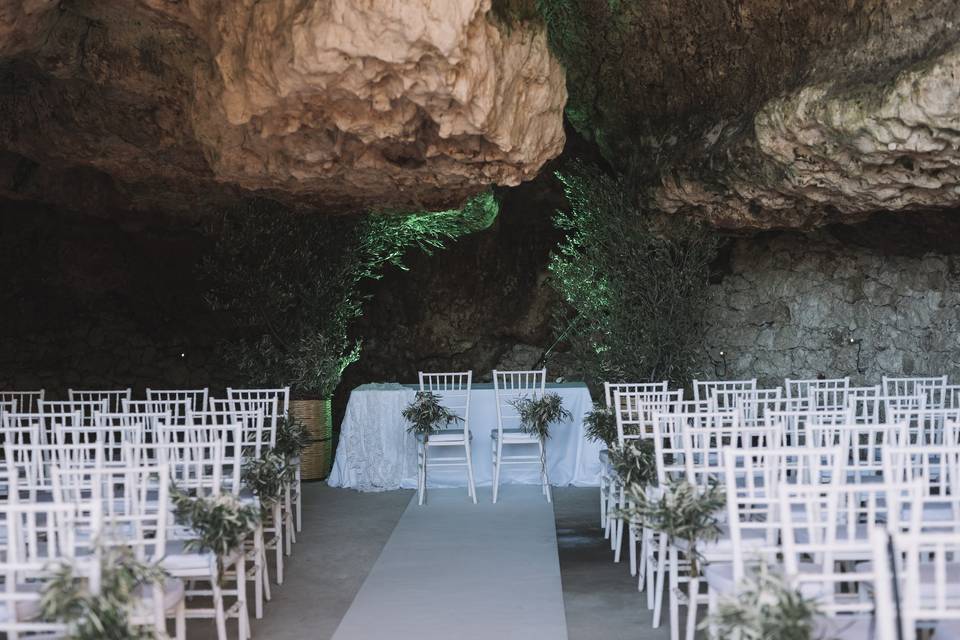 Wedding in a cave