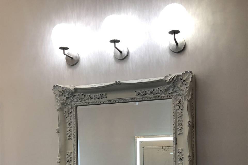 Full length bridal mirror.