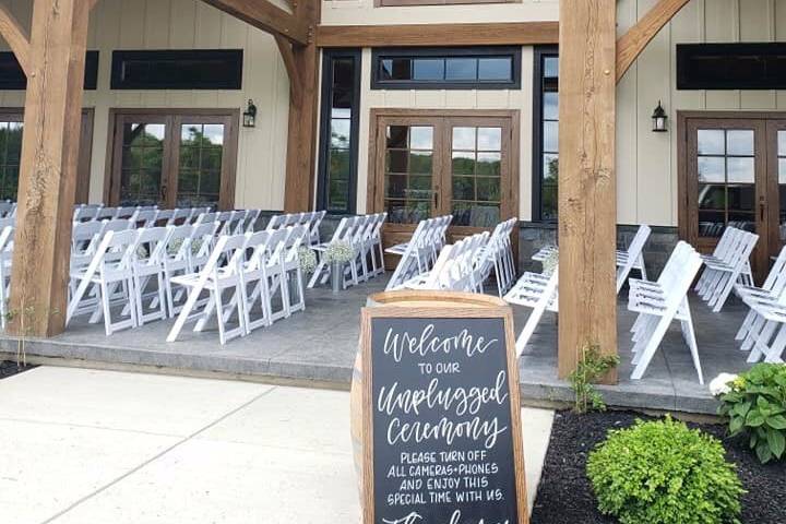 Beautiful ceremony space.