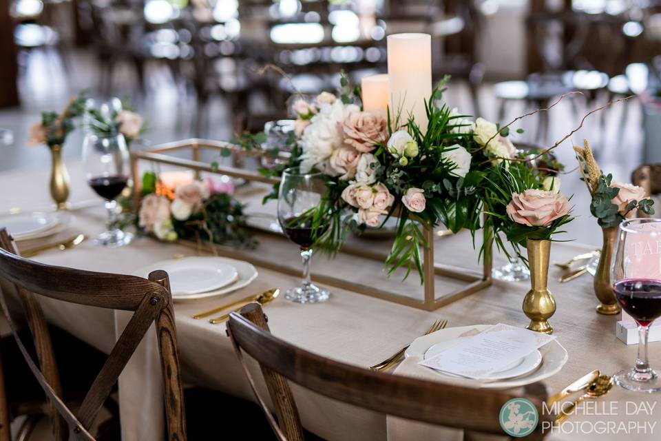 Beautiful tablescapes.