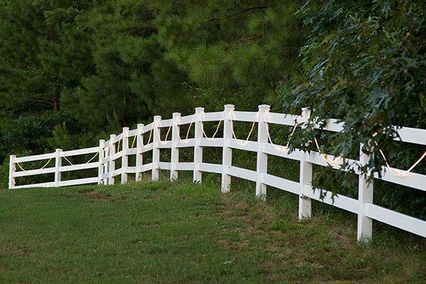 White fences