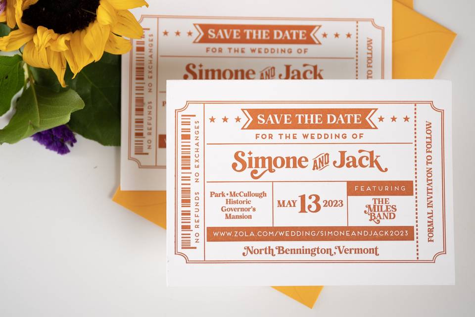 Simone + Jack / Save the Date