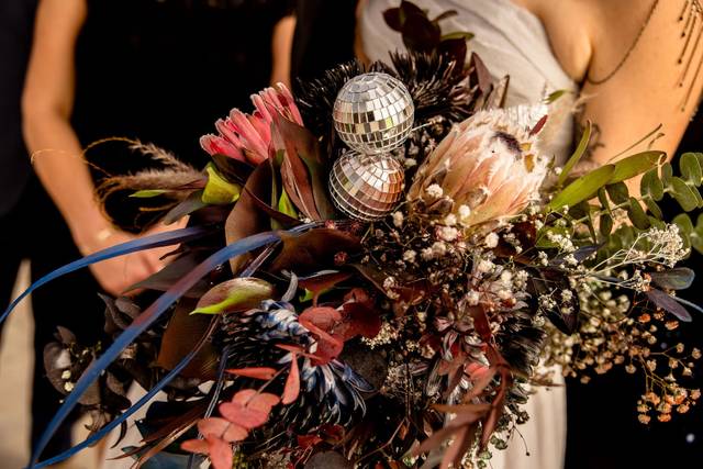 Disco floral arrangement