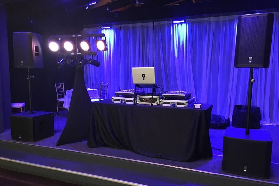 Wedding Reception DJ Setup