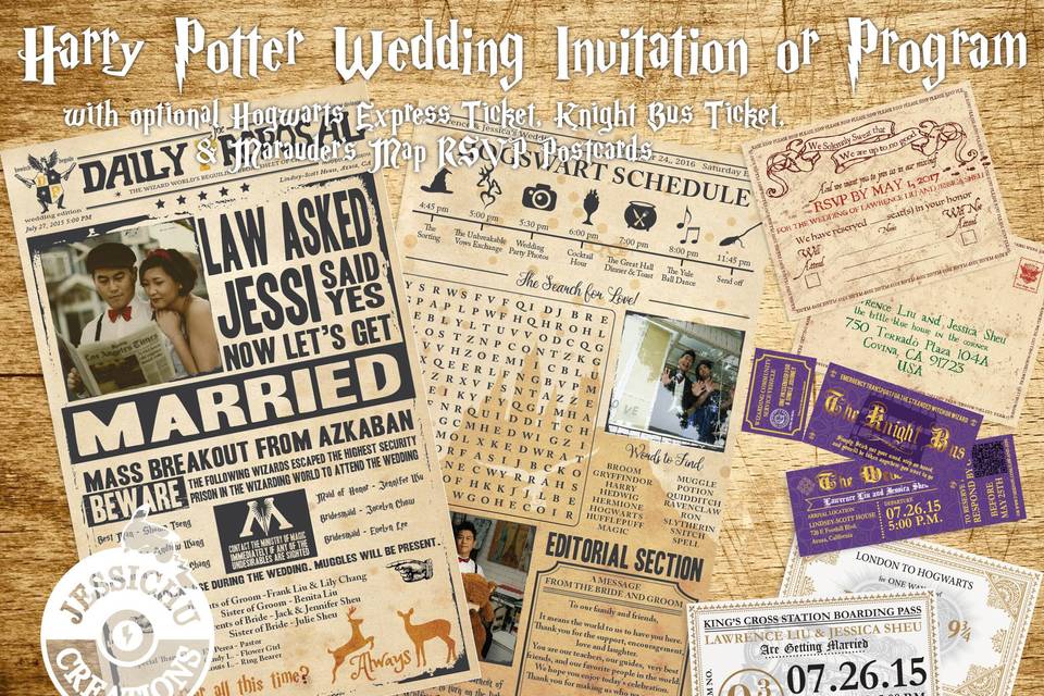 HP Newspaper Invitation