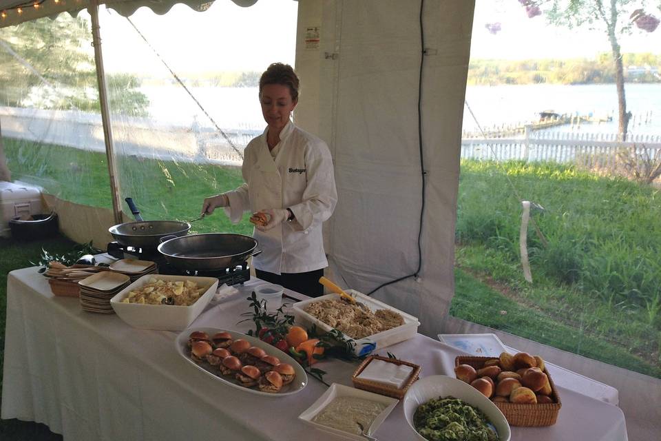 Crab Cake Slider Station