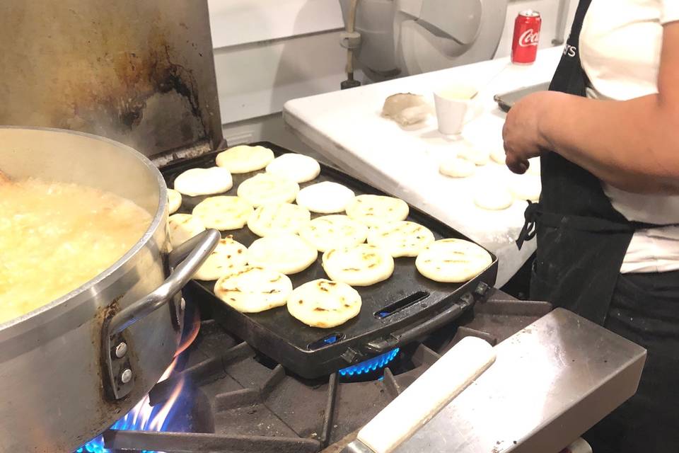 Late Nite Arepas and Fries