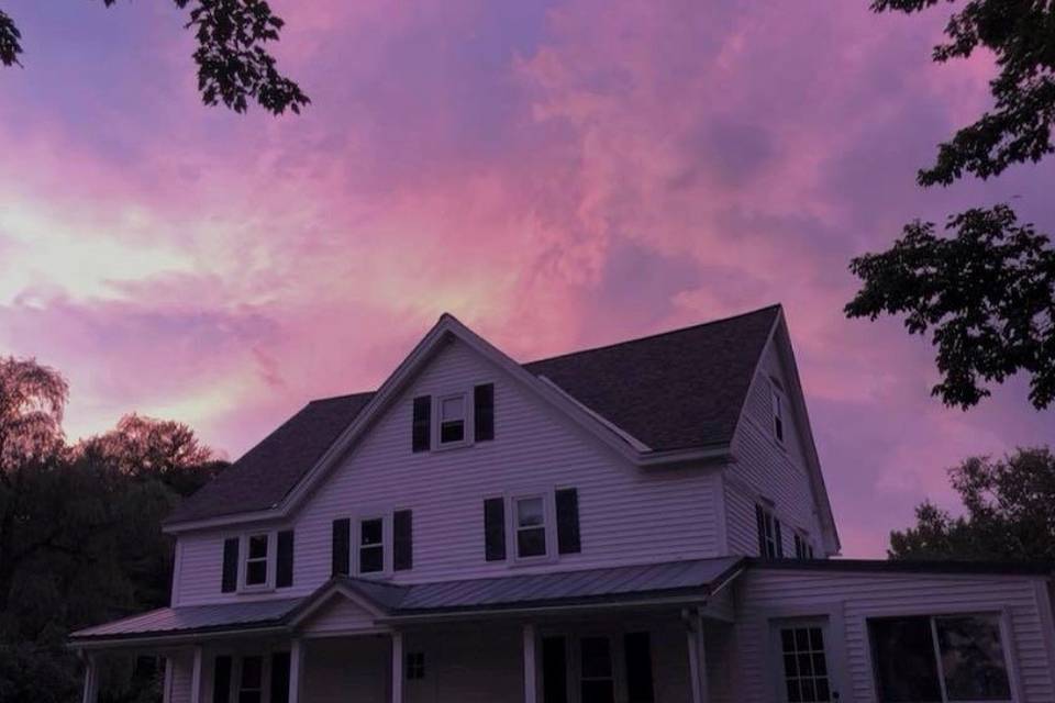 Evening farmhouse