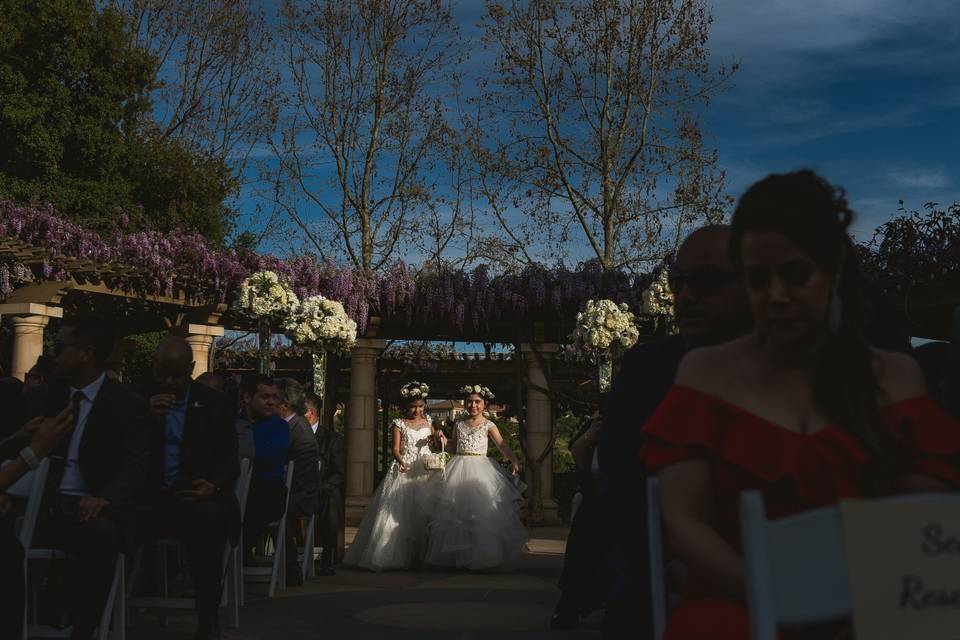 Ruby hill wedding ceremony