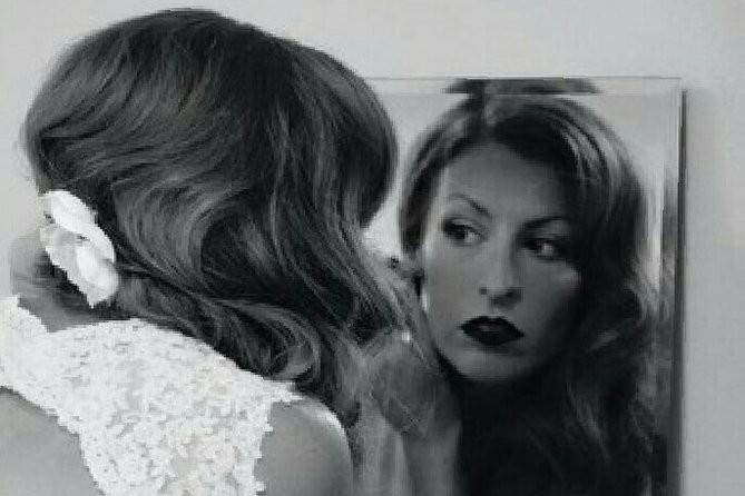 The bride getting ready