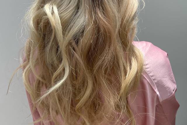 Half up-Half down braids