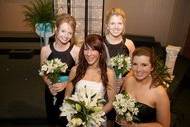 The bride and bridesmaids