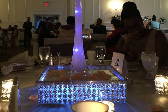 Intimate floral lighting