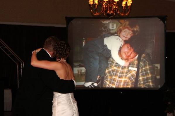 Slideshow during father-daughter dance