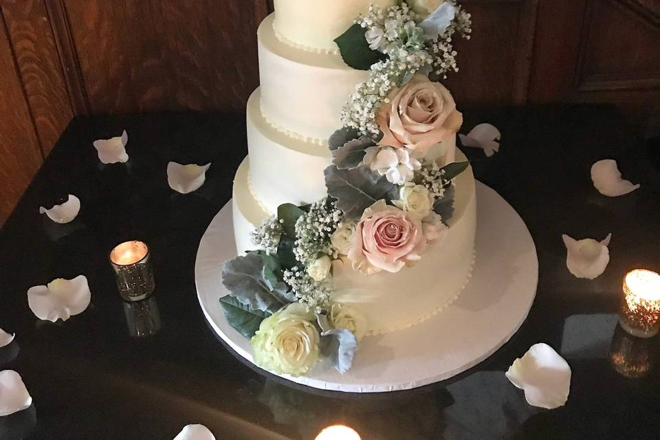 Buttercream wedding cake