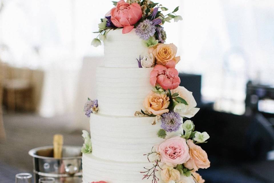 Rose cascade bouquet