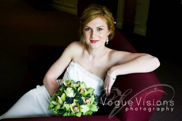 Green wedding bouquet