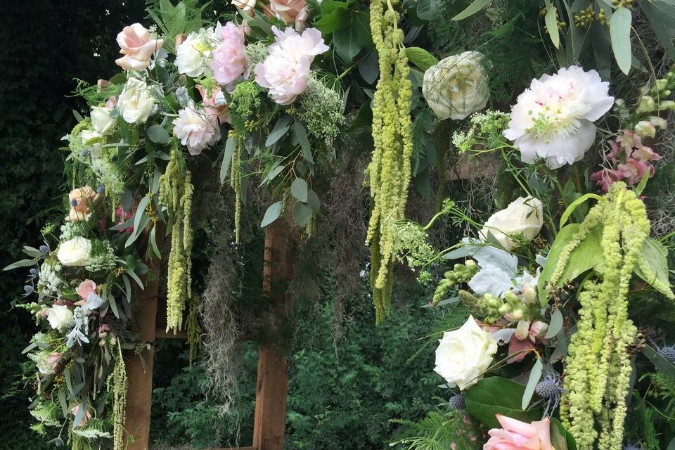 Green wedding bouquet