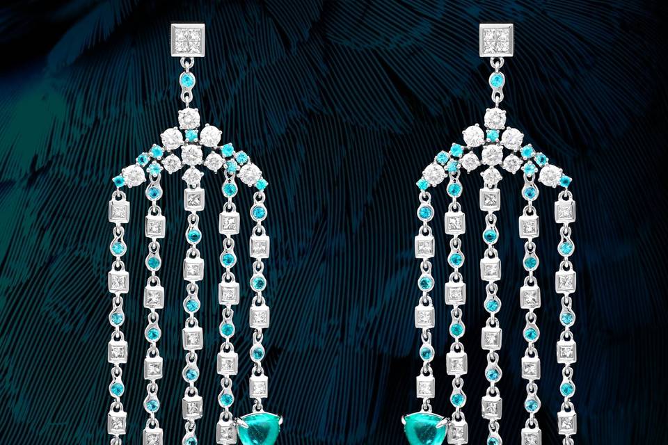 Paraiba Drop Earrings