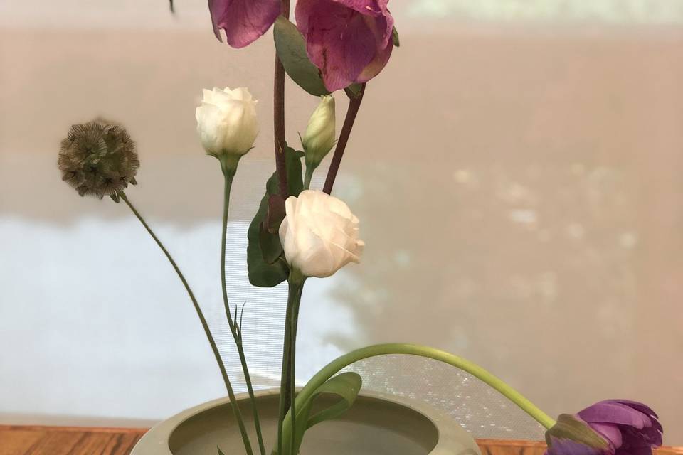 Ikebana-inspired arrangement