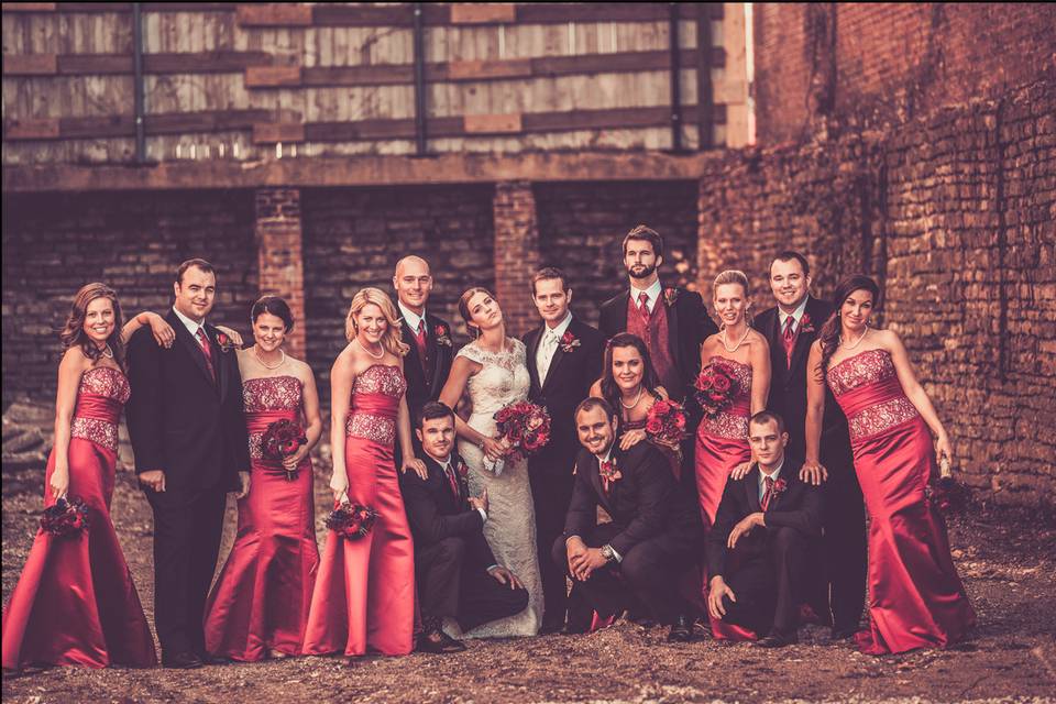 The wedding party - Tatman Photography