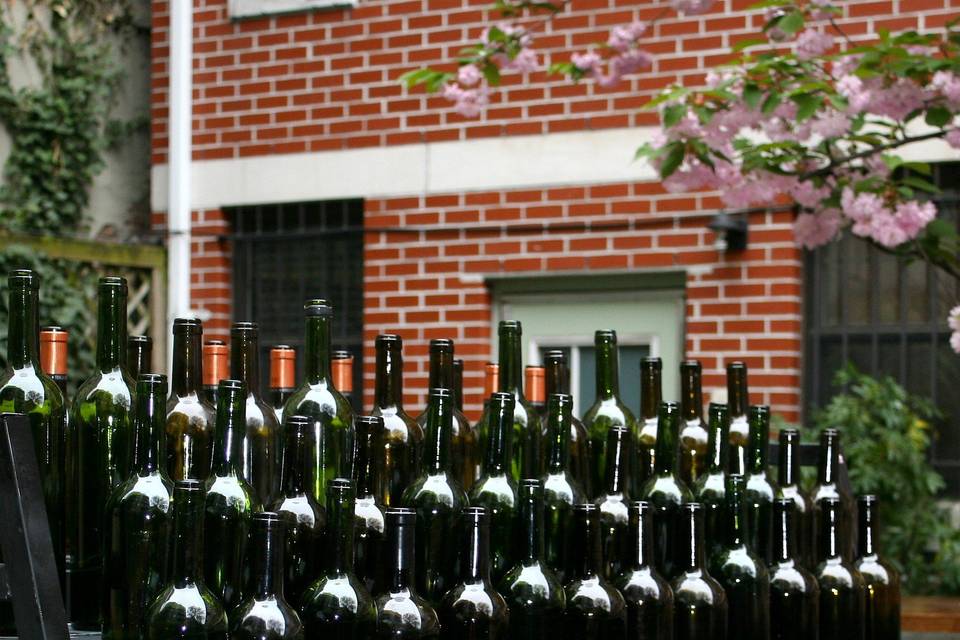 Wine bottles