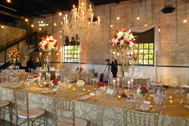 Opulent beauty. Chandelier by ProShow DJ and Specialty Rentals.