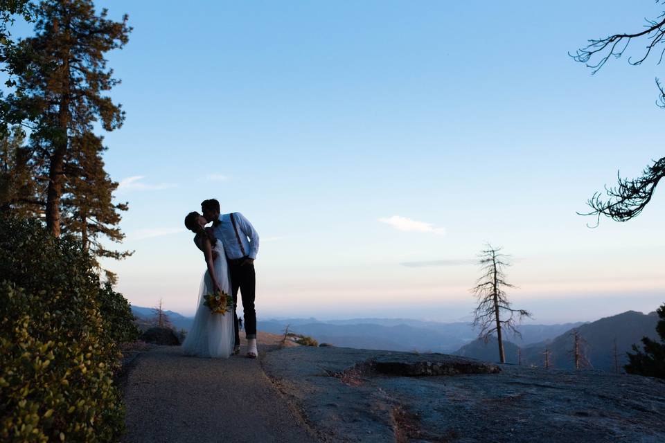 Sunset at the Sequoias