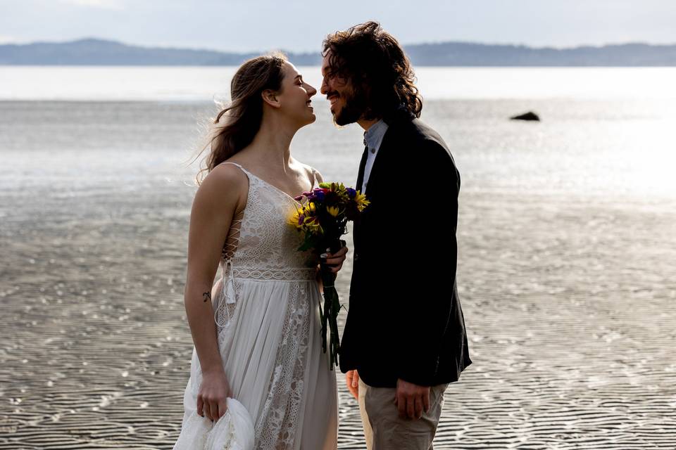Beach Seattle Elopement