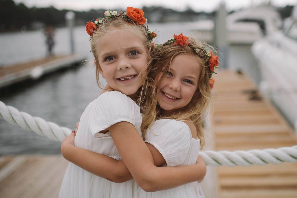 The youngest bridesmaids.