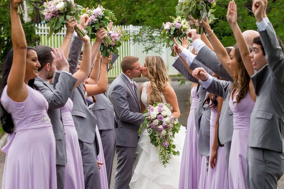 Bride & Groom in the Gazebo