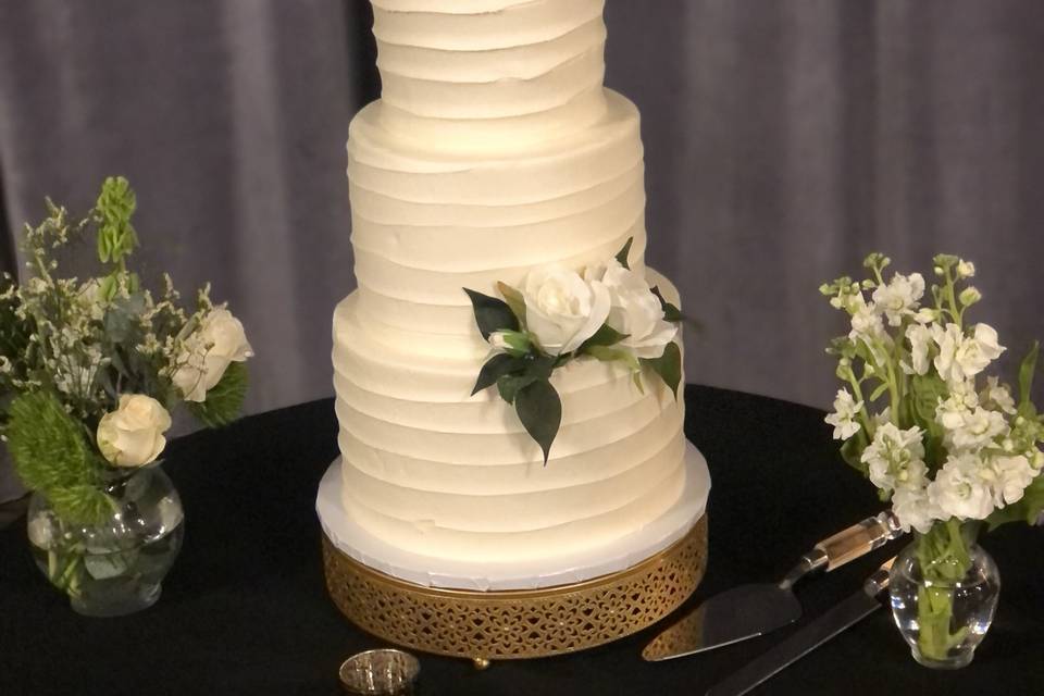 Three-tier cake