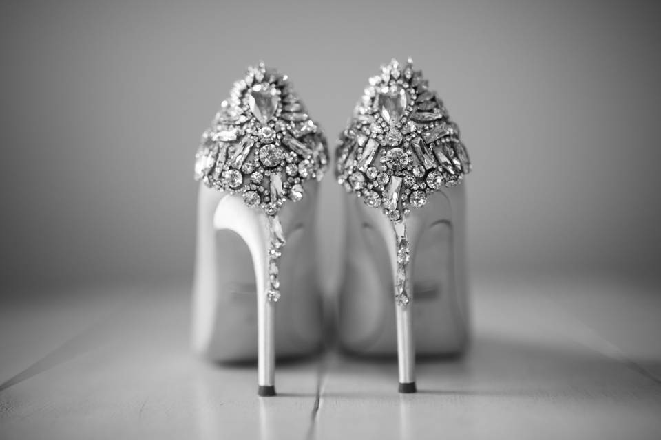 Detailed wedding shoes