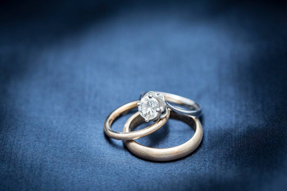 Close-up wedding rings