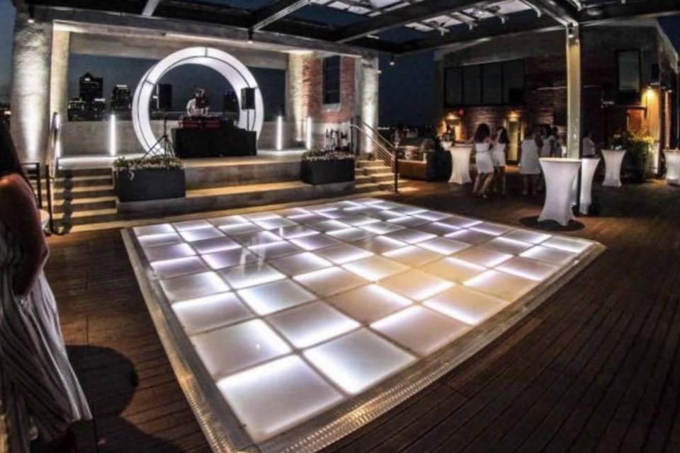 Experience a LED dance floor