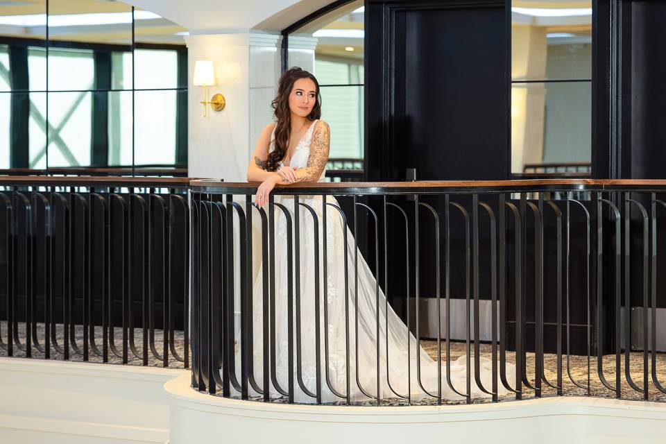 Bride in Grand Atrium