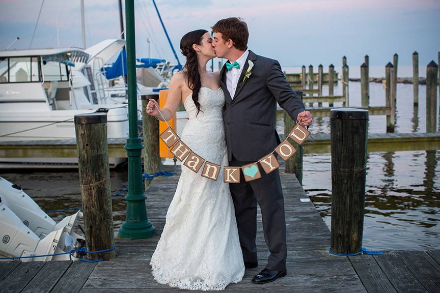 Kissing at the dock