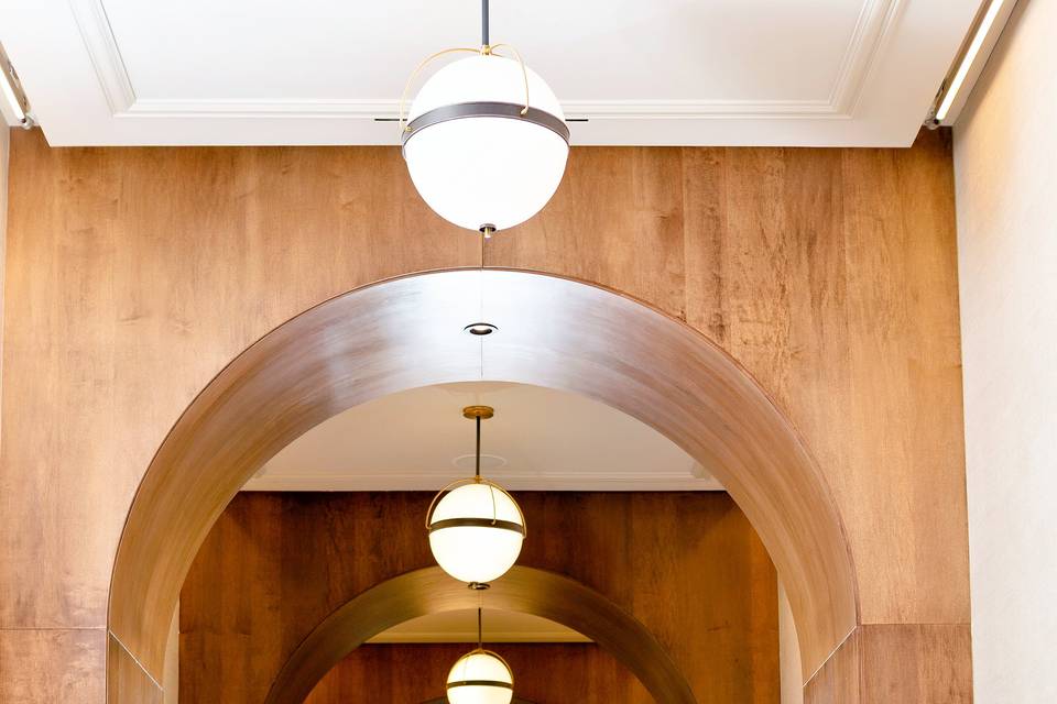 Couple in Gallery Corridor