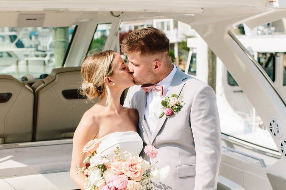 Couple on Boat in Marina