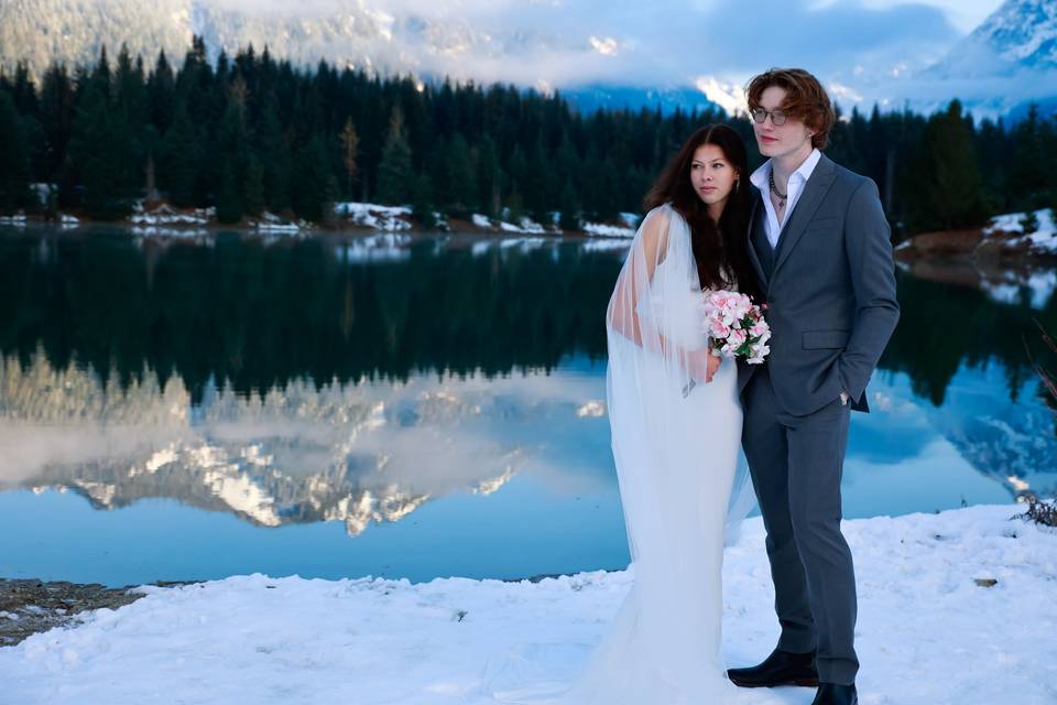 Snow wedding