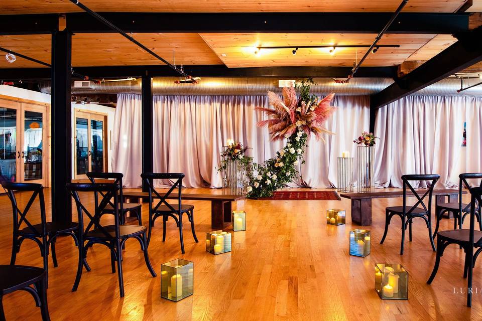 Ceremony at loft on Passyunk