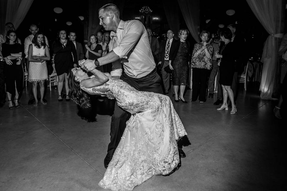 The First Dance with a dip