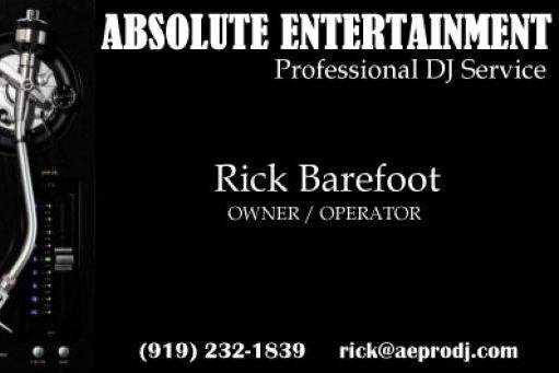 Absolute Entertainment Professional DJ Service