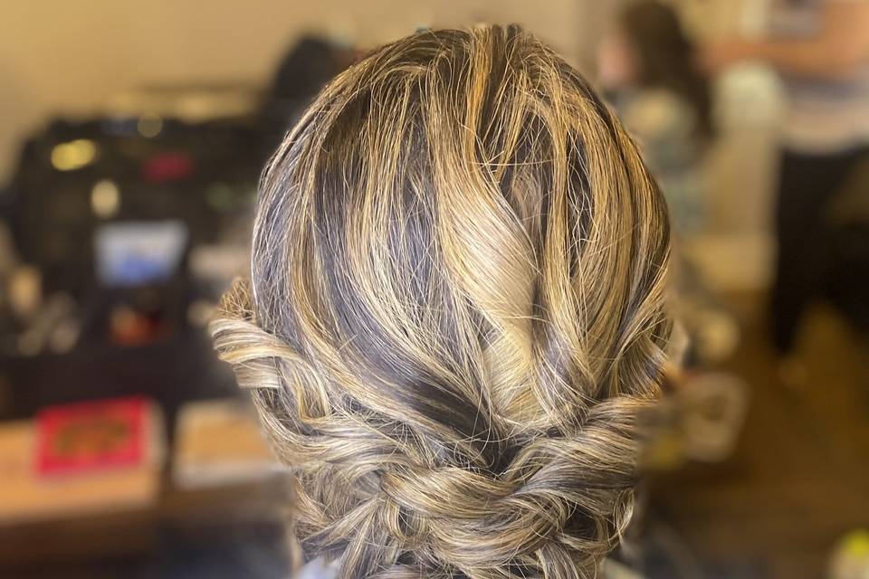 Bridal updo