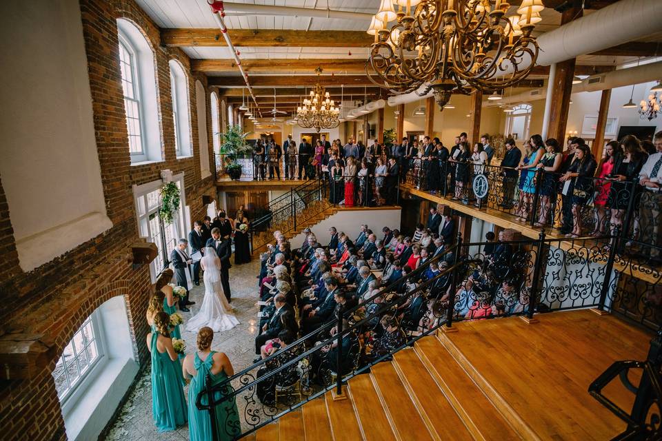 Downstairs ceremony