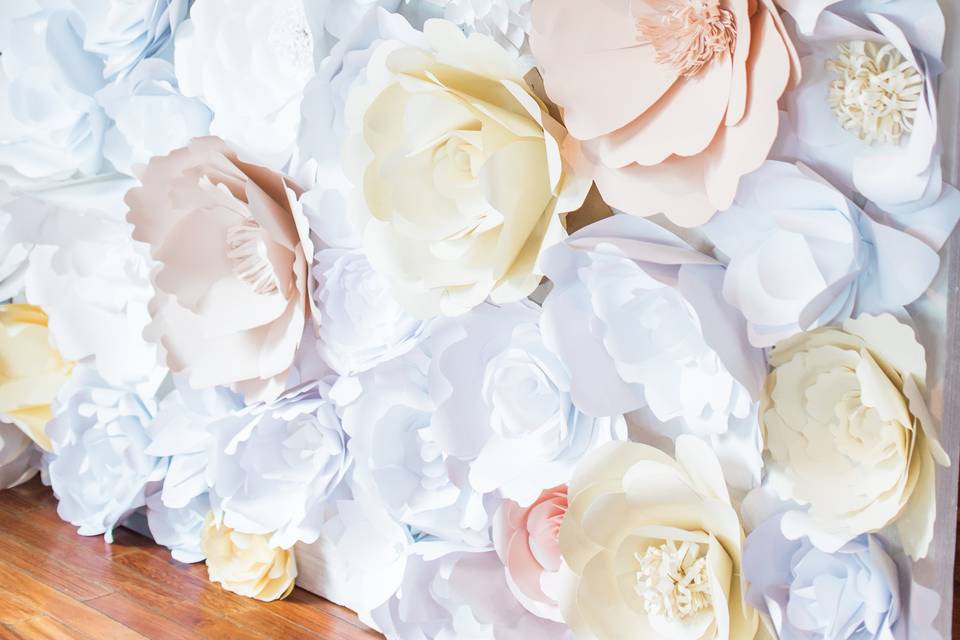 Blush & Cream Handmade Flowers